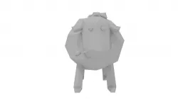 3D printable low-poly sheep Free 3D print model