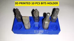 3D PRINTED BITS HOLDER 10 PCS Free 3D print model