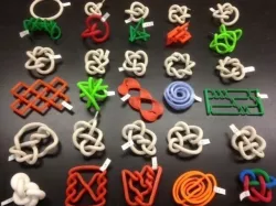 3D-printed Conformations of Knots through 7 Crossings  Free 3D print model