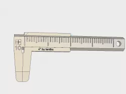 4 inch Calipers for printer test and simple measurements Free 3D print model