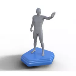 Action Figure Base - 2 Pieces Free 3D print model