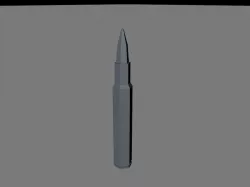 AK47 - 7-62mm Bullet Low-poly  3D model