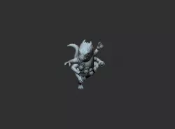 Alien Grenadier Miniature Free 3D print model