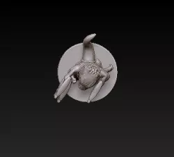 Alien Miniature with 3 Blasters Free 3D print model