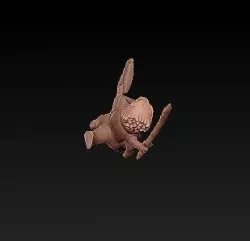 Alien Miniature with Energy Sword and Blaster Free 3D print model