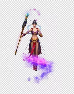 Ancient Woman Taoist priest   Avenue Low-poly  3D model