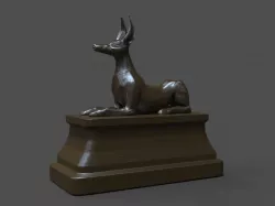 Anubis Statue Free 3D print model