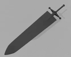 Asta demon sword - demon slayer  Free 3D print model