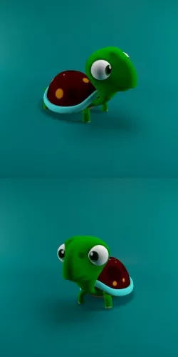 Baby ninja turtle  Free 3D print model