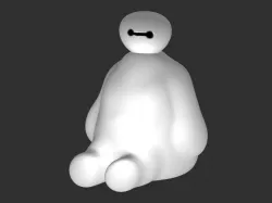 Baymax Lamp Free 3D print model