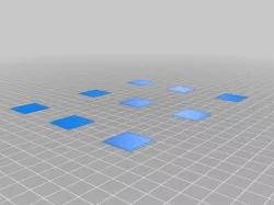 Bed Leveling Calibration Test Object Parametric Free 3D print model