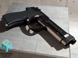 Beretta 9M gun 3D model