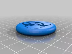 Biohazard Keyring Free 3D print model