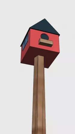 Bird house Free 3D print model