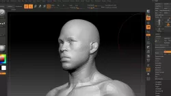 black teen low poly Low-poly  3D model