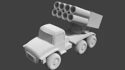 BM-21 Grad Pen Holder Free 3D print model
