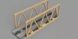Bridge for wooden train tracks Free 3D print model