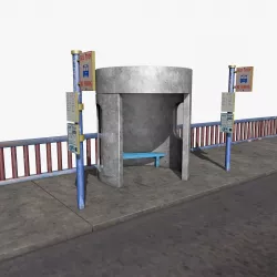 Bus Stop 3D model