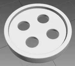 Button Free 3D print model