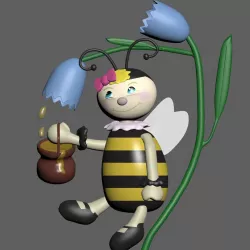 Cartoon Bee 3D model