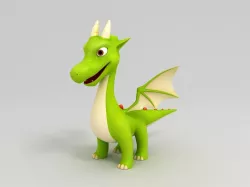 Cartoon Dragon 3D model