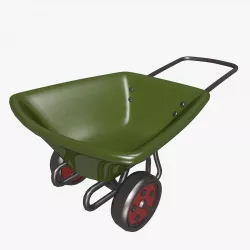 Cartoon Wheelbarrow  3D model