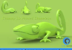 Chammy - Algix Chameleon Mascot 1st Concept Free 3D print model