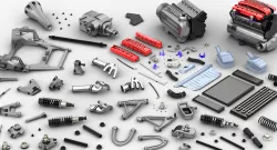 Chassis FF - V12 Engine Tipo F133E AWD system - Disassembled Low-poly  3D model