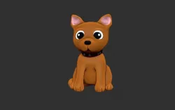chibi dog Free 3D print model