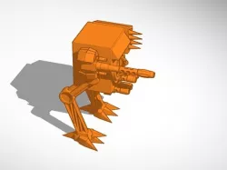 Chicken walker mech with some big ole guns