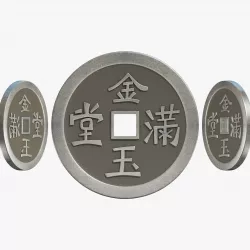 Chinese Coin 3D model