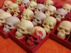 chocolate skull mold macker Free 3D print model