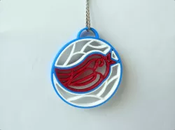 Christmas bird Free 3D print model