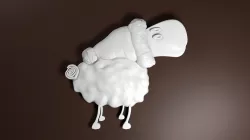 Christmas Sheep Stl Free 3D print model