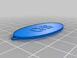 CHS Oval KeyChain