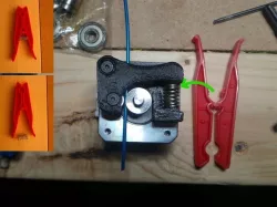 Clothespeg pin Spring Rep2 Extruder Free 3D print model