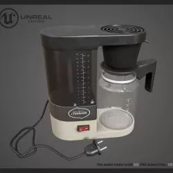 Coffe Maker Low-poly  3D model