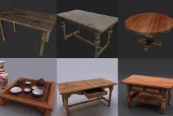 Collection tables 3D model
