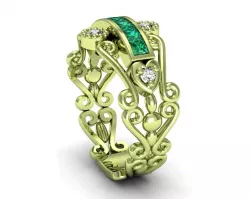 complex ring Free 3D print model