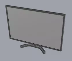 Computer desktop flat screen 3d model Low-poly  3D model