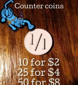 Counter Coins Magic the Gathering Free 3D print model