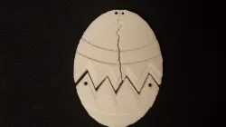 Cracked Easter Egg Jewelry Set Free 3D print model