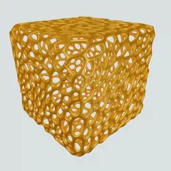 Cube Voronoi Free 3d Print Model by KTkaRAJ Free 3D print model
