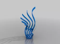 Curl Vase 2 Free 3D print model