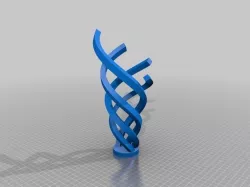 Curl Vase 3 Free 3D print model
