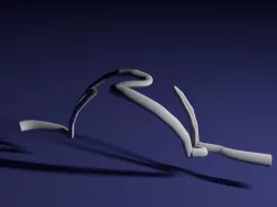 Curved line Free 3D print model