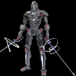 Cyberpunk Samurai 3D model