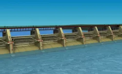 dam Sluice gate 3D model