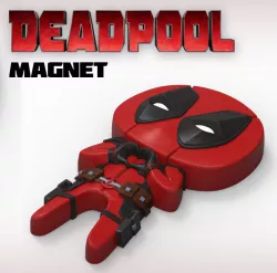 Deadpool  Magnet Feel The Love Free 3D print model