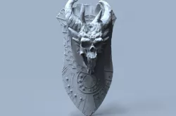 Demon Shield Free 3D print model